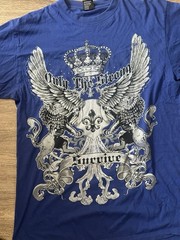 only the strong survive affliction type mens studded shirt size xl