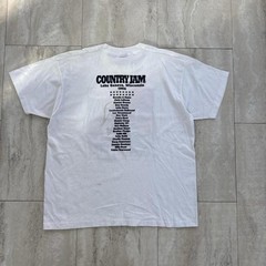 Fruit of the Loom Vintage 1994 Country Jam Lake Geneva WI White Graphic Tee XL