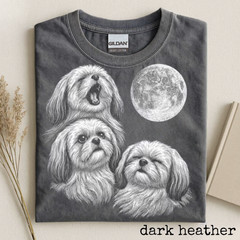 Shih Tzu T-Shirt Moon Graphic Cute Dog Lover Gift Unisex Pet Tee Gift for Her