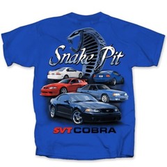 Joe Blow T’s Ford 1993-2004 Cobra Mustang Snake Pit Royal Blue Cotton Preshrunk