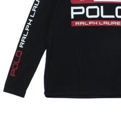 Ralph Lauren T-Shirt Mens Size L Black Graphic Flag Custom Slim Fit