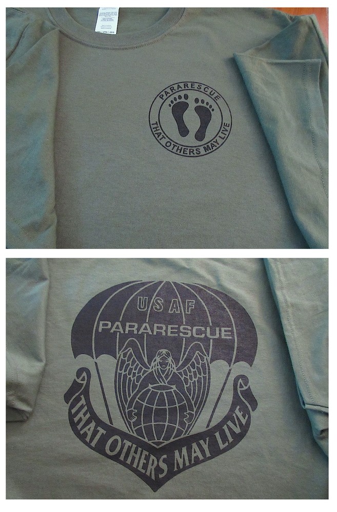 PARARESCUE That Others May Live USAF Silk Screen T-Shirt XL Ultra Cotton 6oz