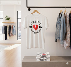 Tom Petty And The Heartbreakers Since 1976 Logo White T-Shirt – T059