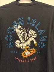 Goose Island Beer Co T Shirt Mens L Black Chicago’s Beer Graphic Logo Tee