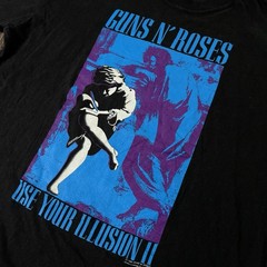 Vintage Guns N Roses Shirt XL EURO Black 90s Band Use Your Illusion II 1991