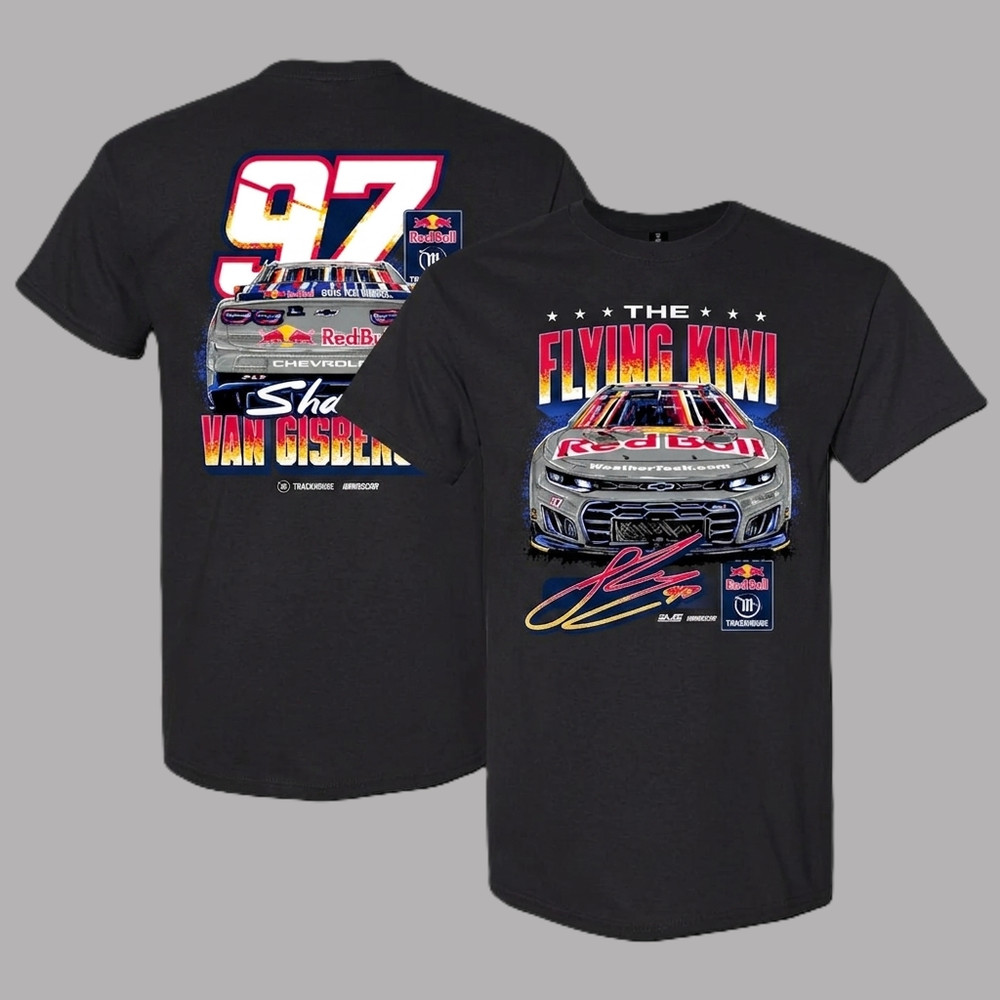 Shane van Gisbergen #97 Red Bull Flying Kiwi Shirt Trackhouse Racing Tee