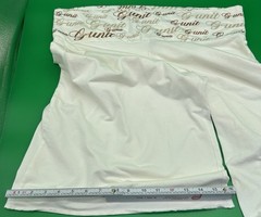 VTG hip-hop skater vibes-Unit Bermuda Shorts High Rise Logo Waistband Stretch XL