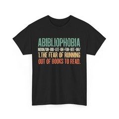HOT Abibliophobia Definition Shirt, Books Reading Lovers Bookish Funny Shirt