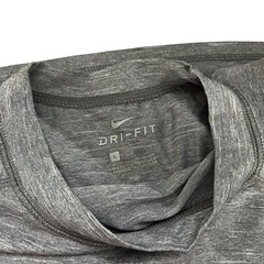 Nike Tee Shirt Mens L Gray Heather Short Sleeve Crew Neck Swoosh Logo Pullover