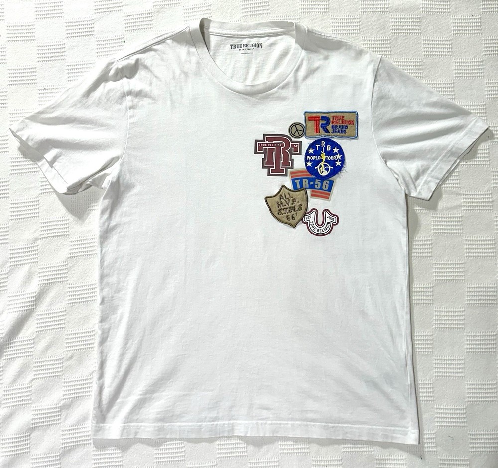 True Religion white t shirt men large