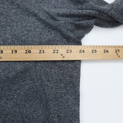 Apt 9 Premier Flex Henley Shirt Mens Large Heather Gray Soft Cotton Blend LS