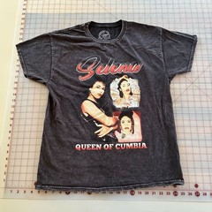 Selena Queen of Cumbia Acid Wash Graphic T-Shirt