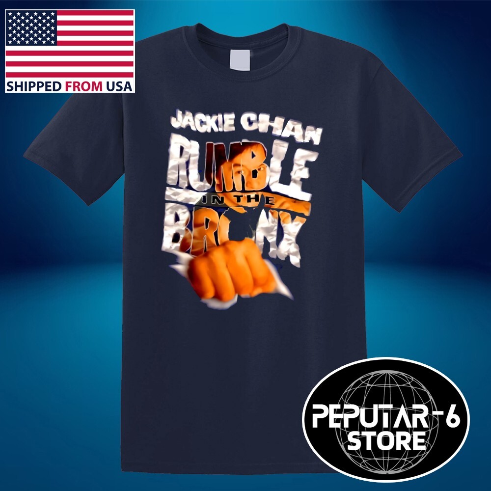 Rumble in The Bronx Jackie Chan Men’s Navy Size S-5XL