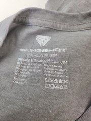 Polaris Slingshot Mens Gray / Orange Solid Graphic T-Shirt Size 2 XL