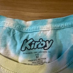 Japanese style Kirby tie-dye video game promo Graphic Tee Size Medium