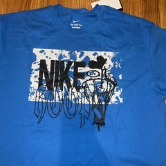 Nike Men’s T-Shirt Logo Swoosh Printed Athletic Active Short Sleeve Shirt