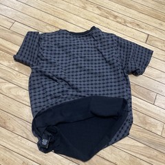 Eighth Avenue Geometric T Shirt Men M Gray Black Art Deco Cube Hexagon Diamond