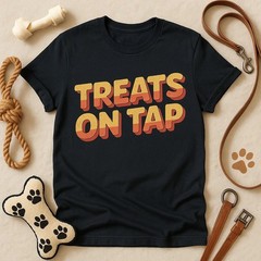 Pet Lovers T-Shirts – “Treats on Tap” Graphic Tee