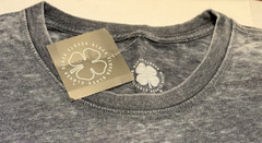 Men’s XL Black Clover BC Faux Pocket Gray Burnout T-Shirt NWT