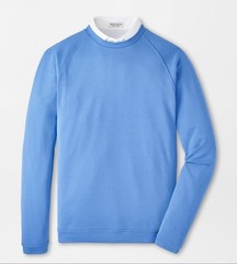 Peter Millar Blue Sea Beaumont Performance Crew Neck Long Sleeve Pullover NWT XL