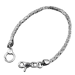 Heavy Stainless Steel Skull Curban Wallet Chain Motorcycle Biker Pants key ch…