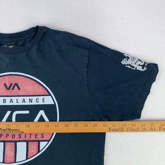 RVCA T-Shirt Men Medium Black Artist Network Program Graphic Tee Skater Casual