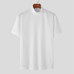 T-Shirts Knitted Knitwear Mock Neck Tops Turtleneck Undershirt Breathable