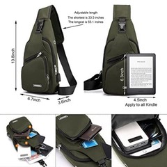 Waterproof Sling Bag Crossbody Backpack for Men Women Sling Backpack Hiking Bag