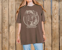 Custom Pet Portrait Comfort Tee Men Women Personalized Dog Cat Photo Shirt