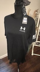 Under Armour Freedom Flag Graphic T-Shirt Black Men’s XL Short Sleeve Crew