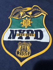 Vintage 1995 NYPD 150th Anniversary Commemorative XL Tshirt Spring 3100 Jerzees