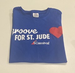Men’s Carnival Cruise Line Groove For St. Jude Blue T-Shirt- Size Medium
