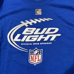 NWT NFL Bud Light Longsleeve T Shirt Blue XL Lot of 2