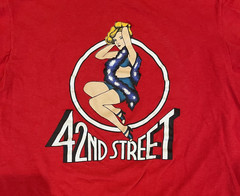 deadstock vintage 80’s 42nd Street Broadway Musical T-Shirt tee pin-up L M