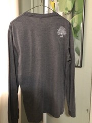 District Mens Long Sleeve GrayPerfect Tri Crew Neck Tee Therapy Brewing Medium