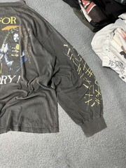 Vintage 90s Sepultura Territory Metal Band T-Shirt Long Sleeve, Blue Grape
