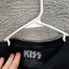 Kiss Shirt Adult XL Black Crewneck Short Sleeve Graphic Tee 80s 90s Rock Music