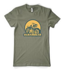 Scrambler Off Road Motorbike Biker Personalised Unisex Adult T Shirt