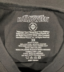 Halloween Michael Myers John Carpenter Film Official T-Shirt NWOT 3XL Horror