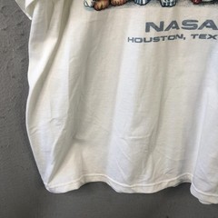 NASA Cats Shirt Mens 2XL White Delta Houston Texas Space Astronaut Graphic Tee