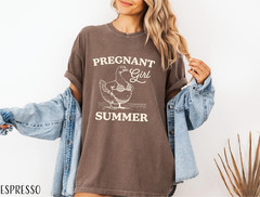 Pregnant Girl Summer Shirt Funny Goose Graphic Maternity T Shirt Mom To Be