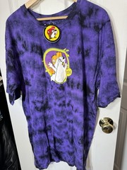 Buc-ees T-Shirt Purple Black Tie Dye 2024 Hey Boo Glow in Dark Halloween LIMITED