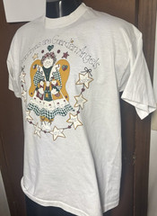 Vtg USA 90s Grandma Guardian Angels T Tee Shirt XL Granny-Core Fruit of The Loom