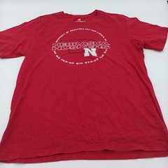 Colosseum T Shirt Mens Large Red Nebraska Huskers Go Big Red Short Tee
