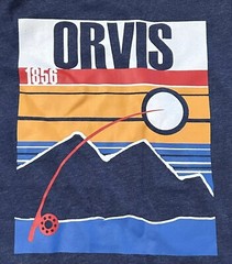 New Orvis Shirt 1856 Mens Short Sleeve Graphic Tee Outdoor Fishing