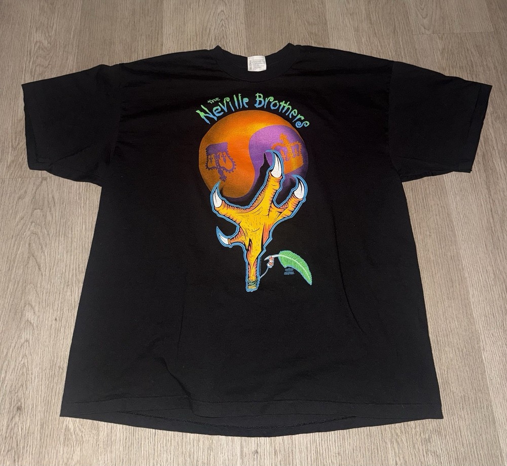 Vintage 90s 1993 The Neville Brothers Band T Shirt Size XL Single Stitch