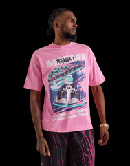 Puma Formula 1 Miami Men’s Sz XL Motorsport Pink Graphic T-Shirt New $45