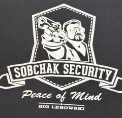 The Big Lebowski Movie Sobchak Security T-Shirt 5XL Black John Goodman