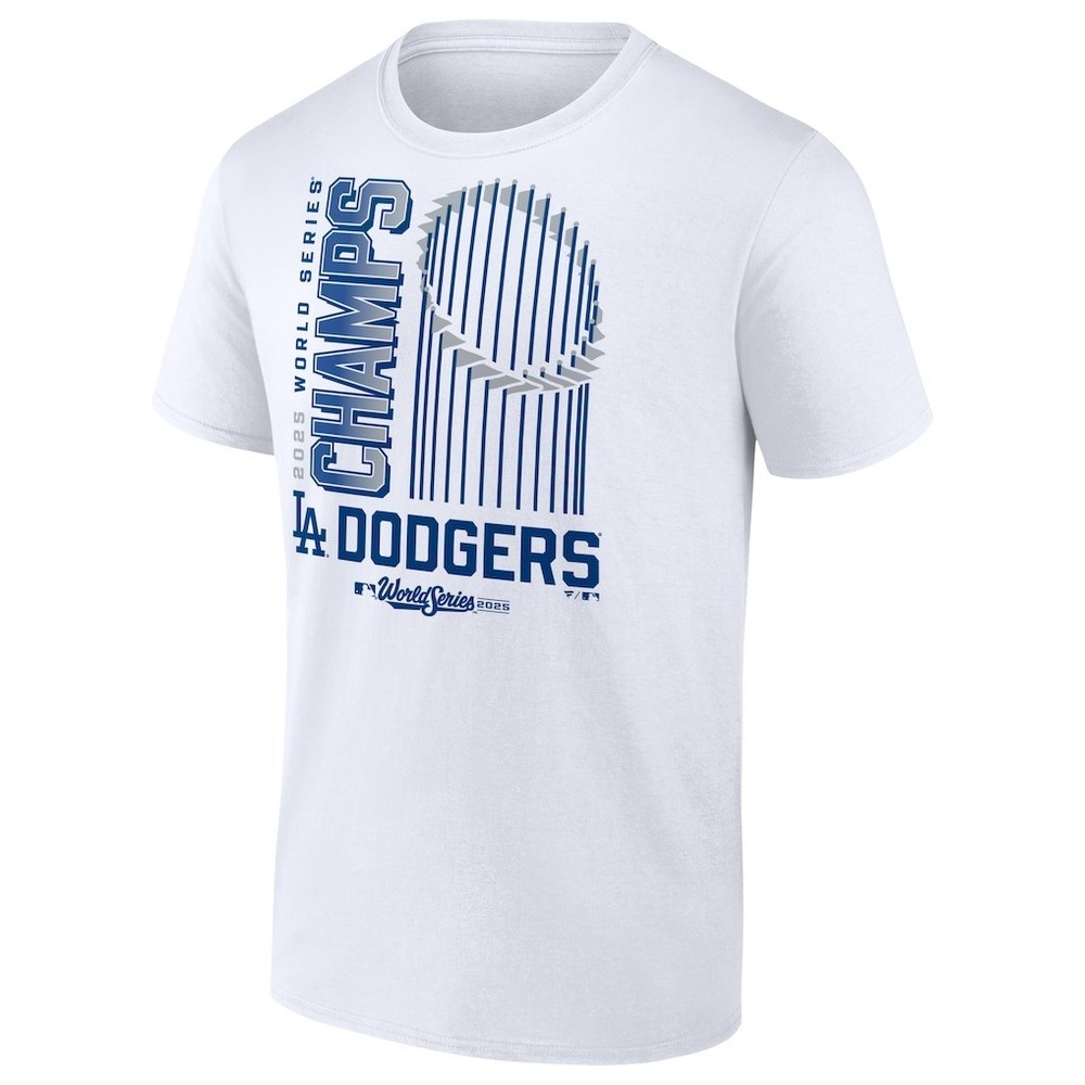 L.A. Dodgers 2025 World Series Champs Shortsleeve Tee White Unisex Size 3XL NWT