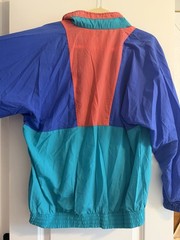 Vintage 90s Bold Spirit Colorblock Nylon Windbreaker Jacket Size medium Retro